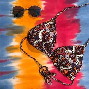 🌞Tribal Print Triangle Bikini Top 👙